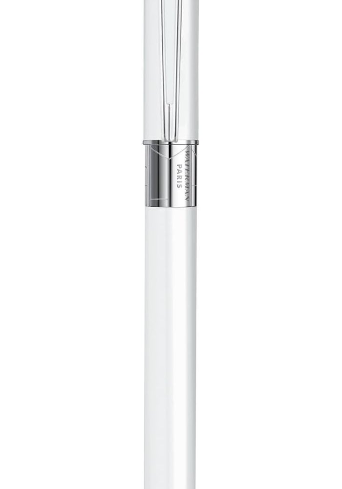 Waterman Perspective White Rollerball Pen with Fine Black Refill - Image 3